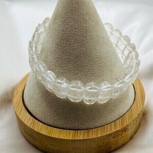 Crystal Clear quartz Beaded Bracelet